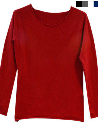 MAGLIA COLLO VIVO ROSSO