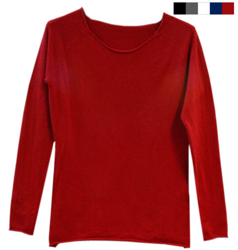 MAGLIA COLLO VIVO ROSSO