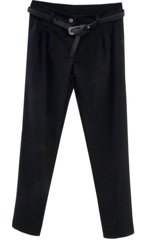 PANTALONE NERO CON PENS