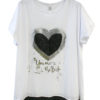 T SHIRT CON CUORE