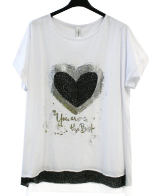 T SHIRT CON CUORE